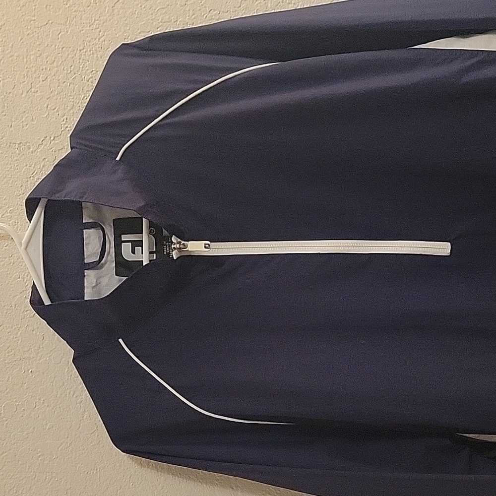 FootJoy 1/4-zip Pullover Jacket - Navy - XL - Picture 4 of 14